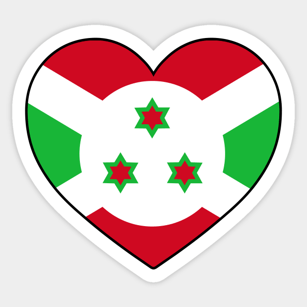 Heart - Burundi _068 Sticker by Tridaak